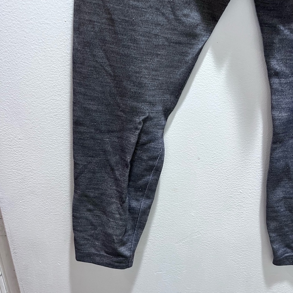 lululemon athletica Align 2 Mini Heathered Fleece Black Leggings Size 10 - Picture 4 of 6
